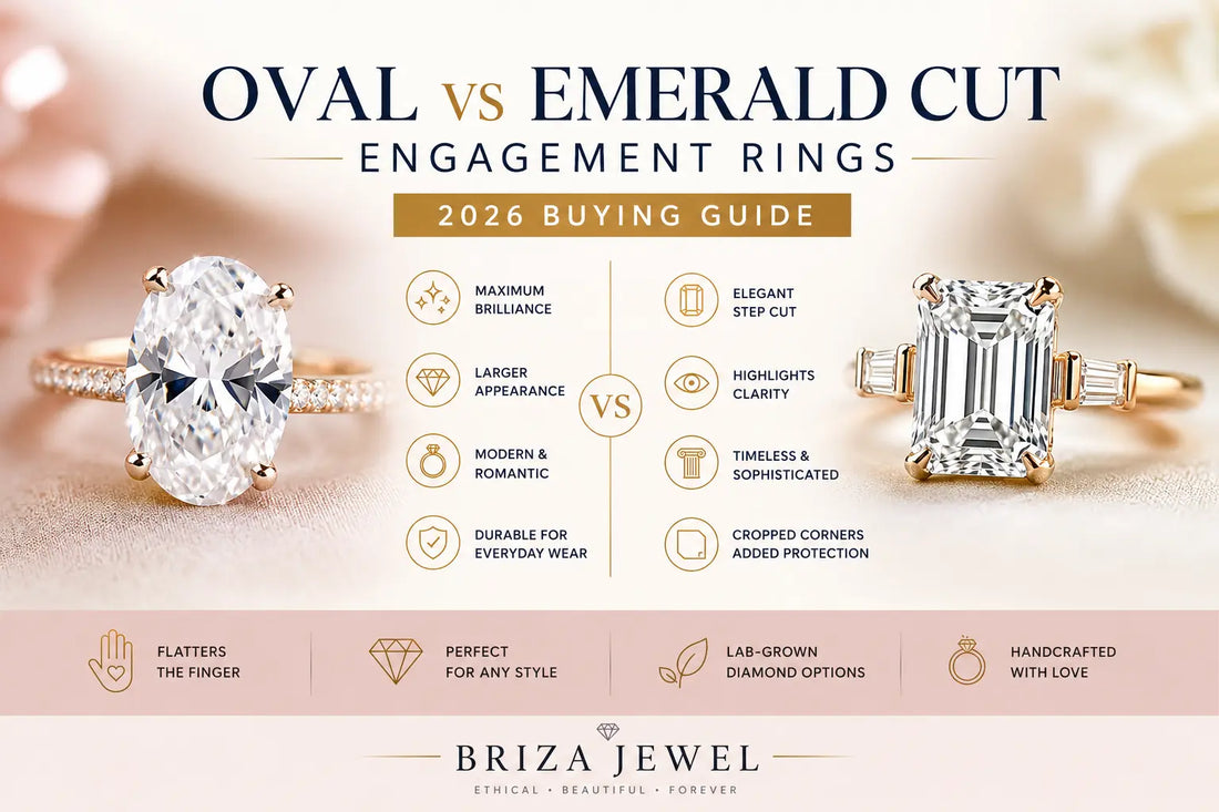 Oval vs Emerald Cut Engagement Rings: Which Diamond Shape Is Right for You? (2026 Guide)