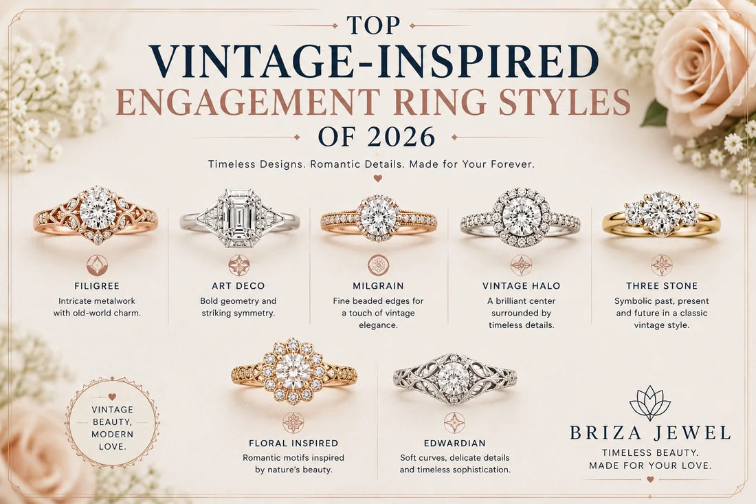 Top Vintage-Inspired Engagement Ring Styles of 202