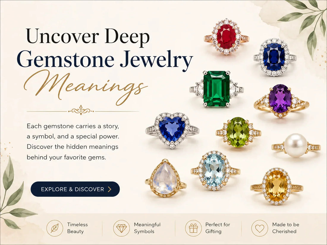 Explore the deep gemstone jewelry meanings with vibrant jewels.