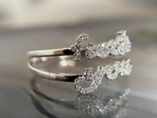Statement Ring | Edgy Sterling Silver Lab Diamond Jewelry