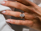 Oval Solitaire Engagement Ring | 14K Yellow Gold Diamond Ring
