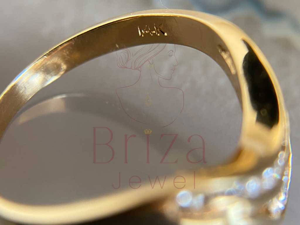 Diamond Promise Ring | Modern Chevron Band