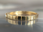 Unisex Wedding Band | Moissanite Solitaire Gold Ring