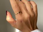 Unisex Wedding Band | Moissanite Solitaire Gold Ring
