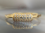 Serpent Ring | Dainty Gold Diamond Band Minimalist Jewelry