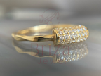Serpent Ring | Dainty Gold Diamond Band Minimalist Jewelry