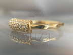 Serpent Ring | Dainty Gold Diamond Band Minimalist Jewelry