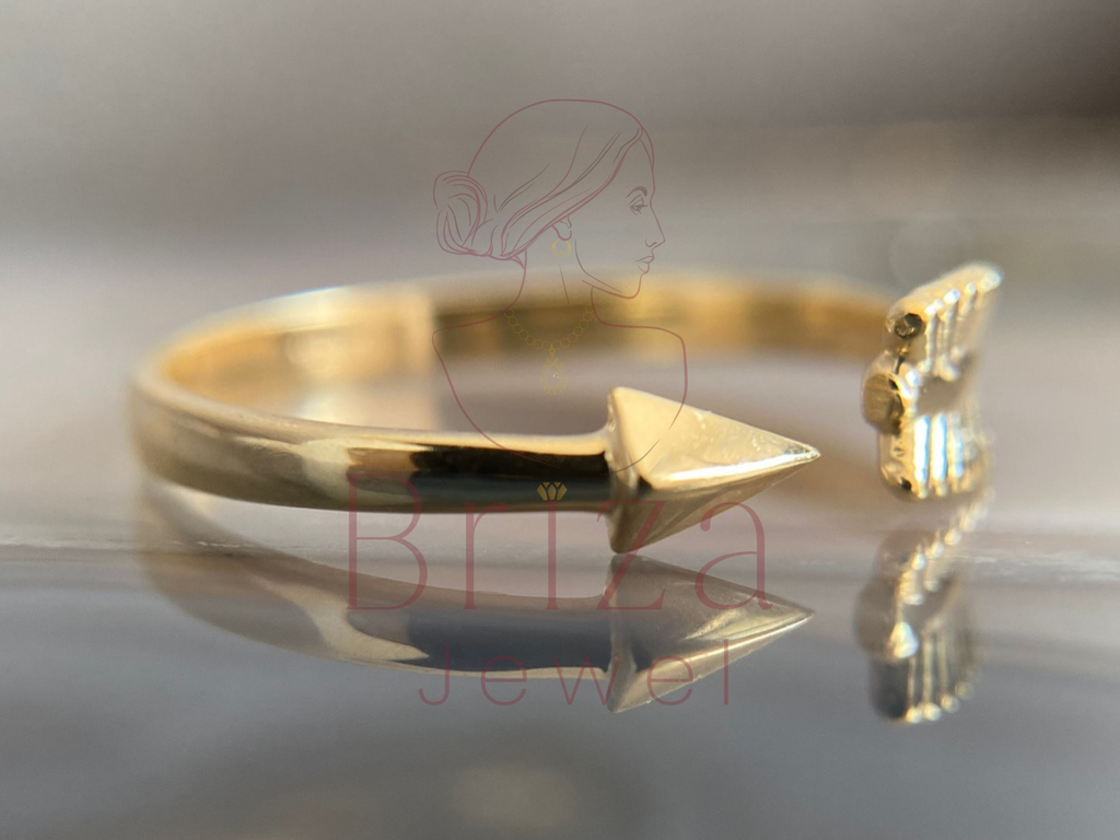 minimal gold jewelry worn on hand lifestyle view