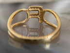 fine jewelry ring highlighting custom initial craftsmanship