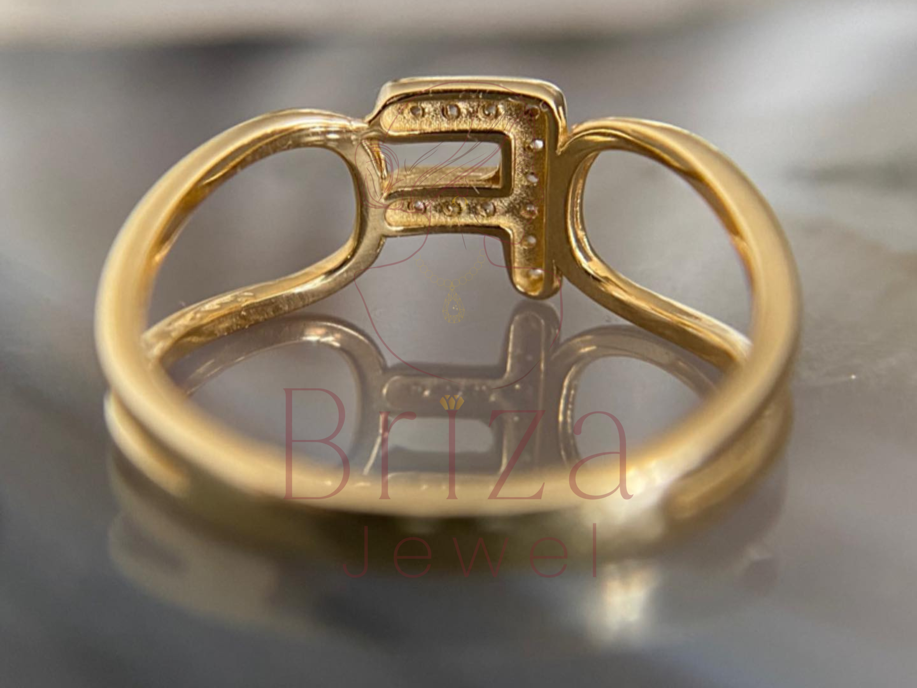 fine jewelry ring highlighting custom initial craftsmanship