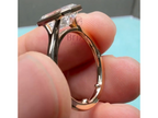 Lab Grown Emerald Cut Diamond Ring in Art Deco Gold