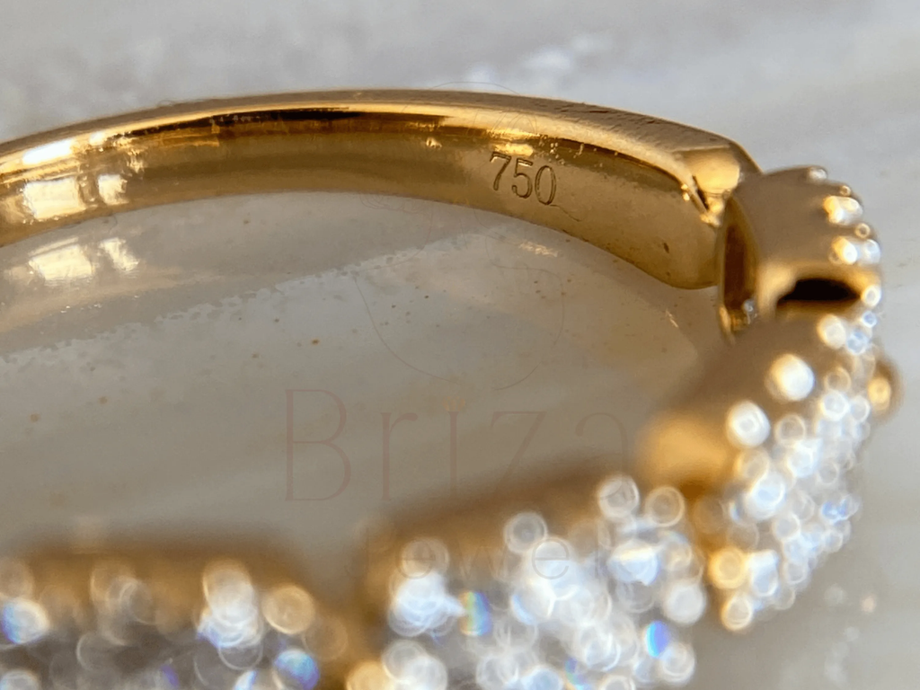 Cluster Wedding Band in Gold with Lab Grown Diamonds