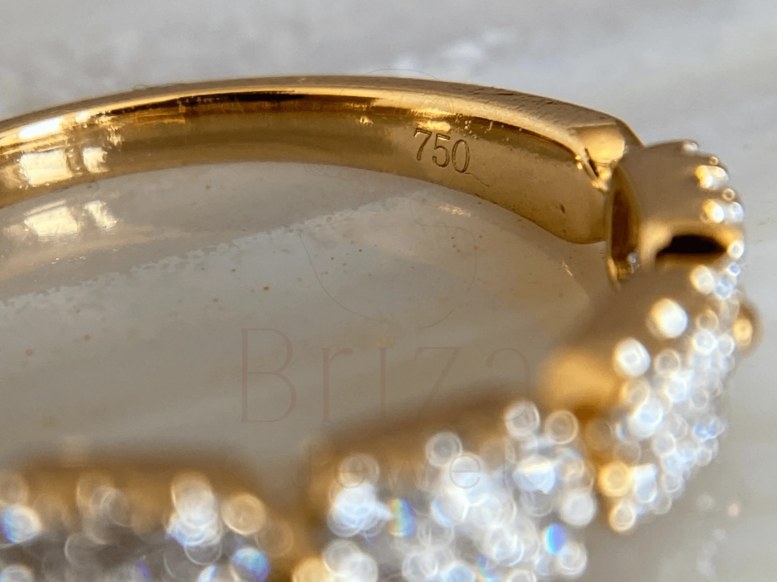 Cluster Wedding Band in Gold with Lab Grown Diamonds
