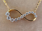 Infinity Diamond Necklace Designed for Modern Elegance