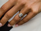 Emerald Cut Engagement Diamond Ring | Gold Solitaire