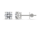 Round Diamond Stud Earrings Designed to Shine Bright