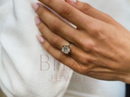 Cushion Cut Wedding Ring | Bezel Set Yellow Gold Solitaire