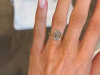 Emerald Cut Engagement Diamond Ring | Gold Solitaire