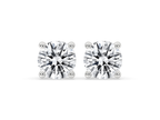 Round Diamond Stud Earrings Designed to Shine Bright