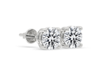 Round Diamond Stud Earrings Designed to Shine Bright