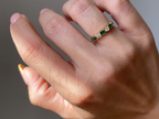 Emerald Diamond Band | Yellow Gold Vintage Luxury Style