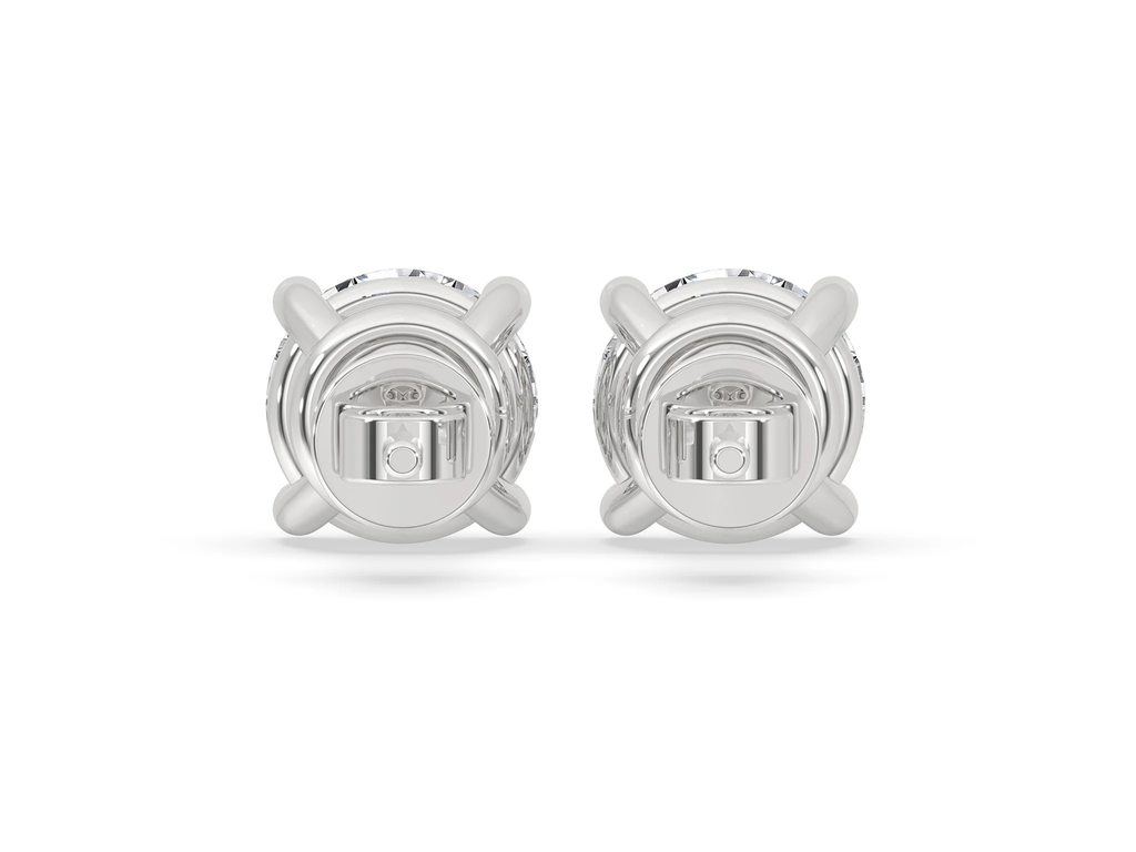Round Diamond Stud Earrings Designed to Shine Bright