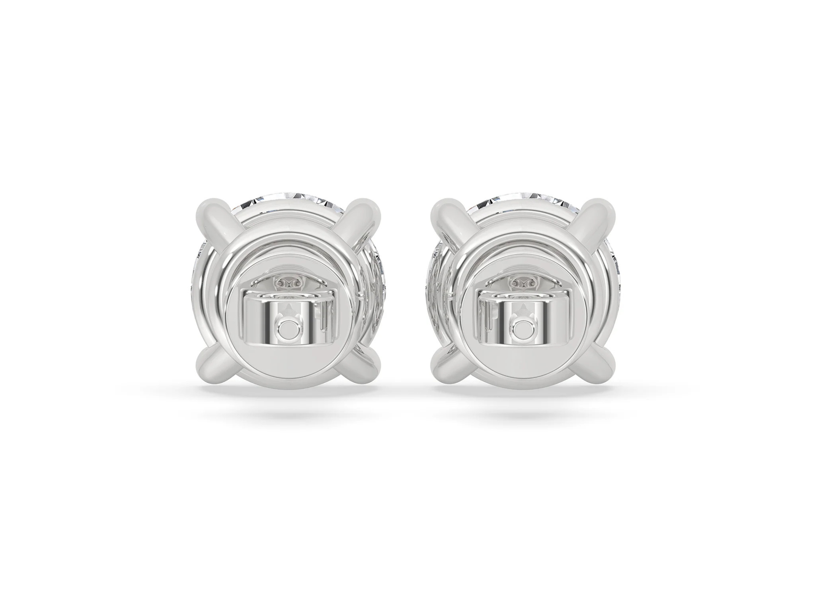 Round Diamond Stud Earrings Designed to Shine Bright