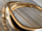 Wave Diamond Band in Gold | Vintage Statement Ring for Women