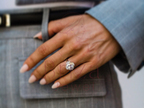 Halo Engagement Ring Oval | Luxury Moissanite Wedding