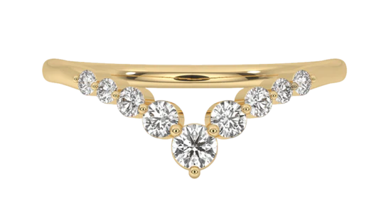 Moissanite Diamond Wedding Ring