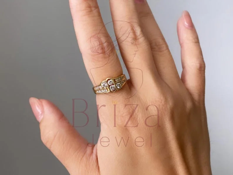 Real Diamond Ring for Men - Gold Vintage | Briza Jewel