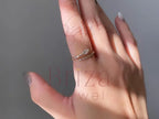 Diamond Snake Ring - Lab Grown Gold Baguette | Briza Jewel