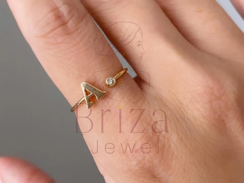 A Gold Ring - Lab Grown Diamond | Briza Jewel