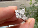 Lab Grown Diamond Engagement Ring - Pear Three Stone | Briza Jewel