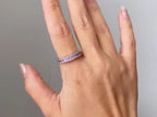 Pink Sapphire Diamond Band | Briza Jewel