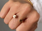 Octagon Ring - Gold Minimalist | Briza Jewel