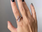 Pear Cut Toi Et Moi Ring, Pink & White Diamond Ring | Briza Jewel