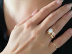 Two Stone Diamond Ring - Yellow Gold Toi et Moi Ring | Briza Jewel