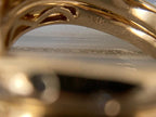 Chevron Diamond Ring - Yellow Gold Round | Briza Jewel