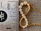 Infinity Diamond Necklace - Gold Minimal | Briza Jewel