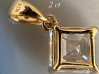 Asscher Cut Diamond Pendant - Lab Grown Gold Necklace | Briza Jewel