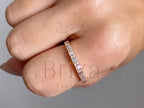 Green Moissanite Engagement Ring - Gold | Briza Jewel