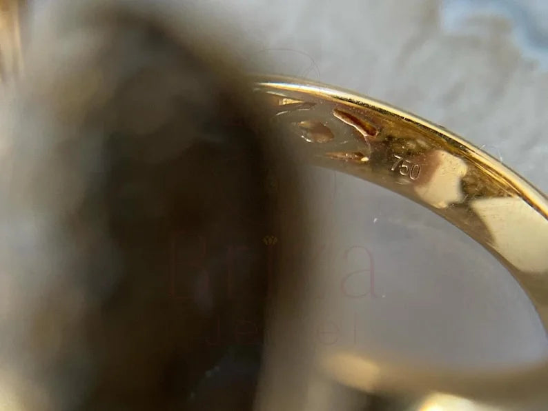 Gold Diamond Bow Ring | Briza Jewel