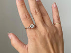 Two Stone Diamond Ring - Yellow Gold Toi et Moi Ring | Briza Jewel