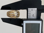 Yellow Gold Baguette Diamond Ring - 18K Yellow Gold Vintage | Briza Jewel