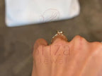 Emerald Cut Engagement Diamond Ring - Lab Grown Gold Minimalist | Briza Jewel