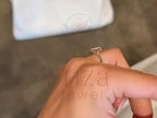 Emerald Cut Engagement Diamond Ring - Lab Grown Gold Minimalist | Briza Jewel