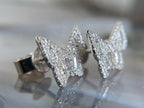 Bow Diamond Earrings - Baguette | Briza Jewel