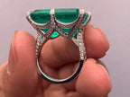 Art Deco Engagement Ring - Emerald Cut Diamond Ring | Briza Jewel