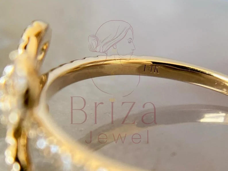 Pandora Bow Ring - Moissanite | Briza Jewel